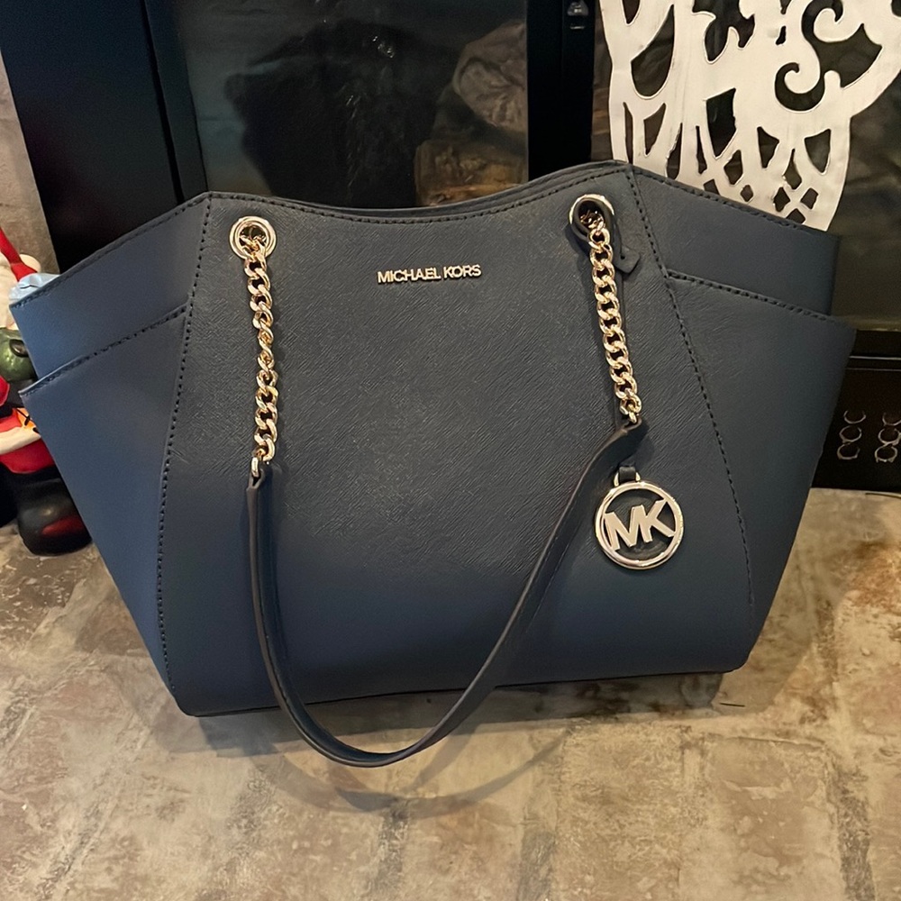Michael Kors Jet Set Travel Tote (navy)